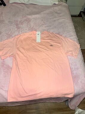 ALO Yoga Men’s Crew Tee in Pale Pink